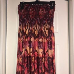 Strapless summer dress